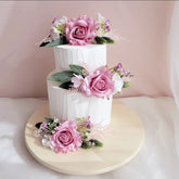 Set of 3 Wedding Cake Toppers Pink